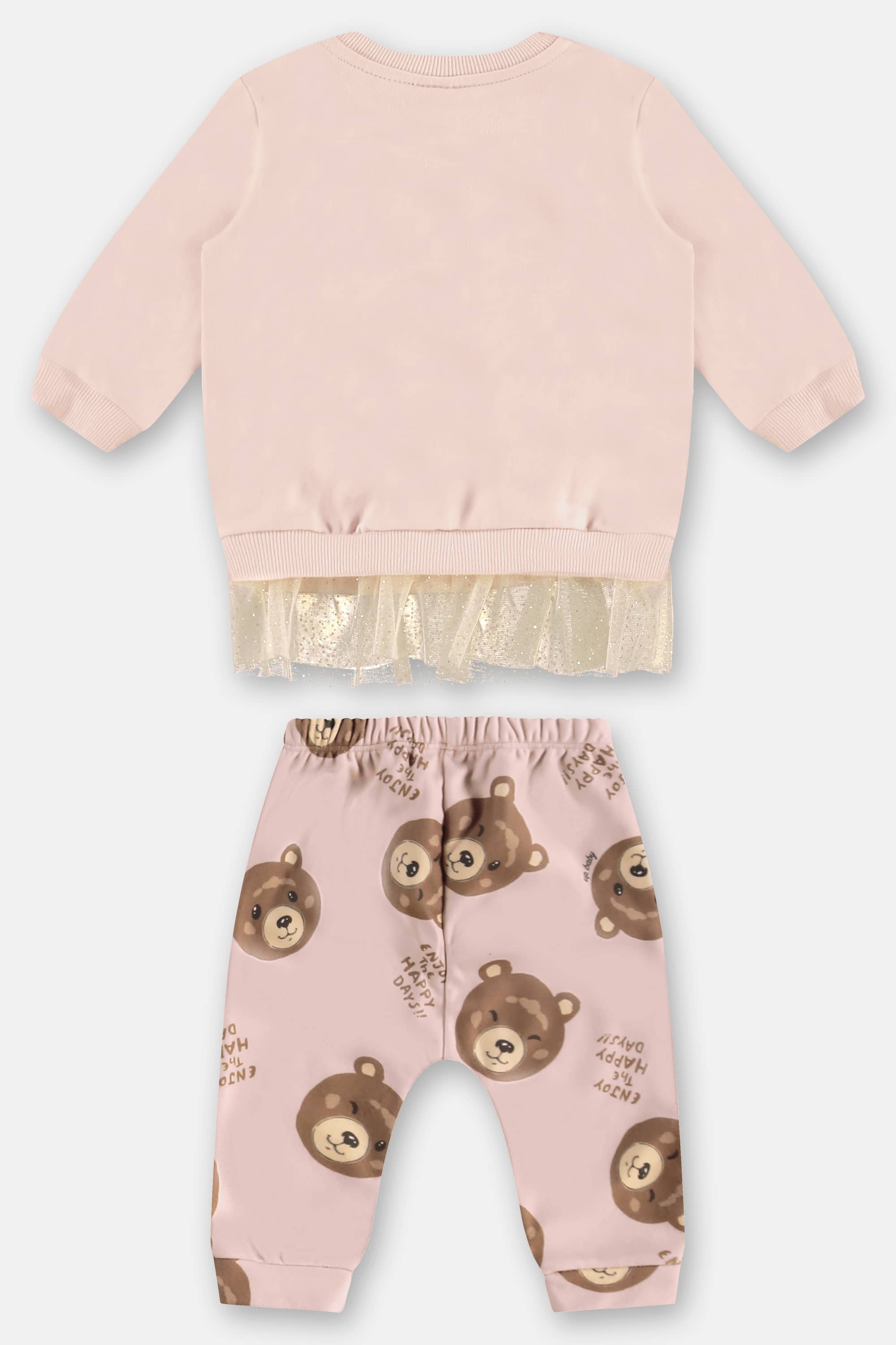 Conjunto para Bebê Menina em Molecotton e Malha Peluciada (Rosa Claro) Up Baby - Imagem 5